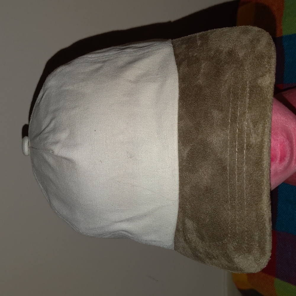 Plain Strapback Hat Cap Faux Suede Visor